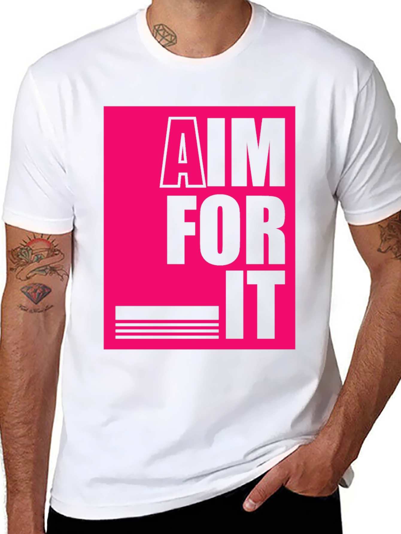 Aim For It Graphic T-Shirt - Black Tee