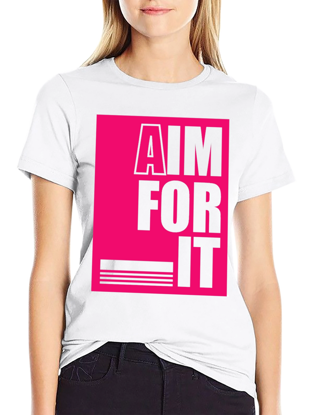Aim For It Graphic T-Shirt - Black Tee
