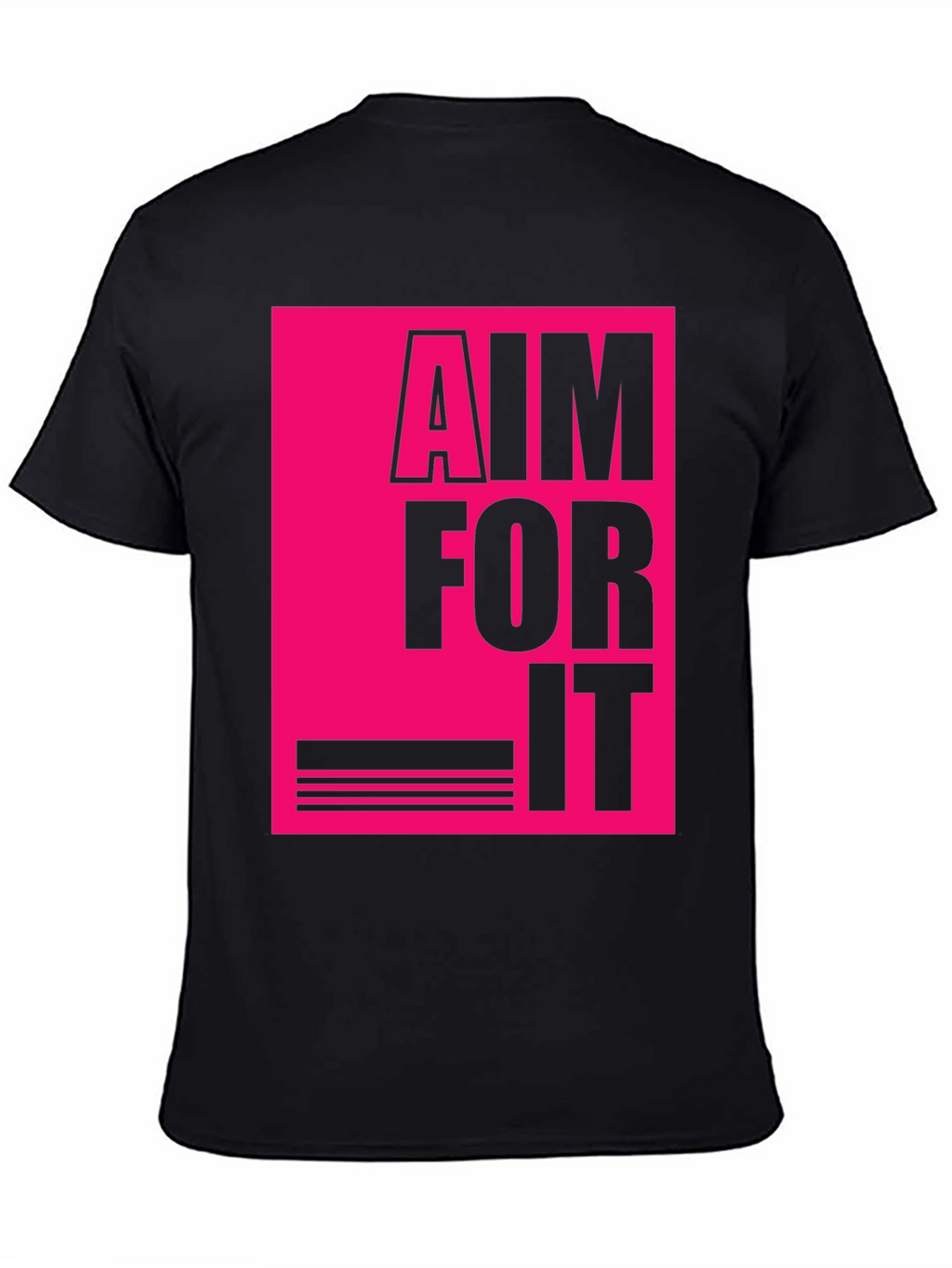 Aim For It Graphic T-Shirt - Black Tee