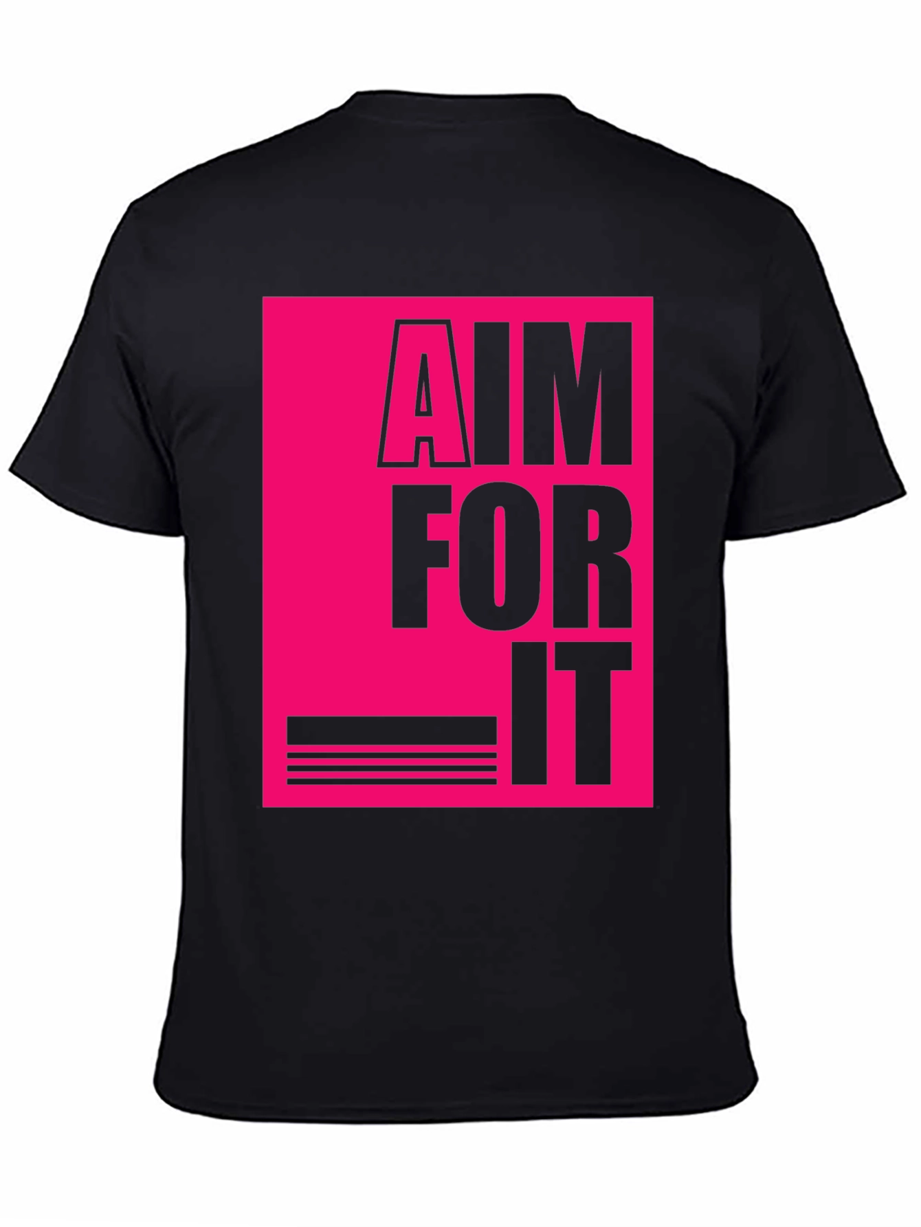 Aim For It Graphic T-Shirt - Black Tee
