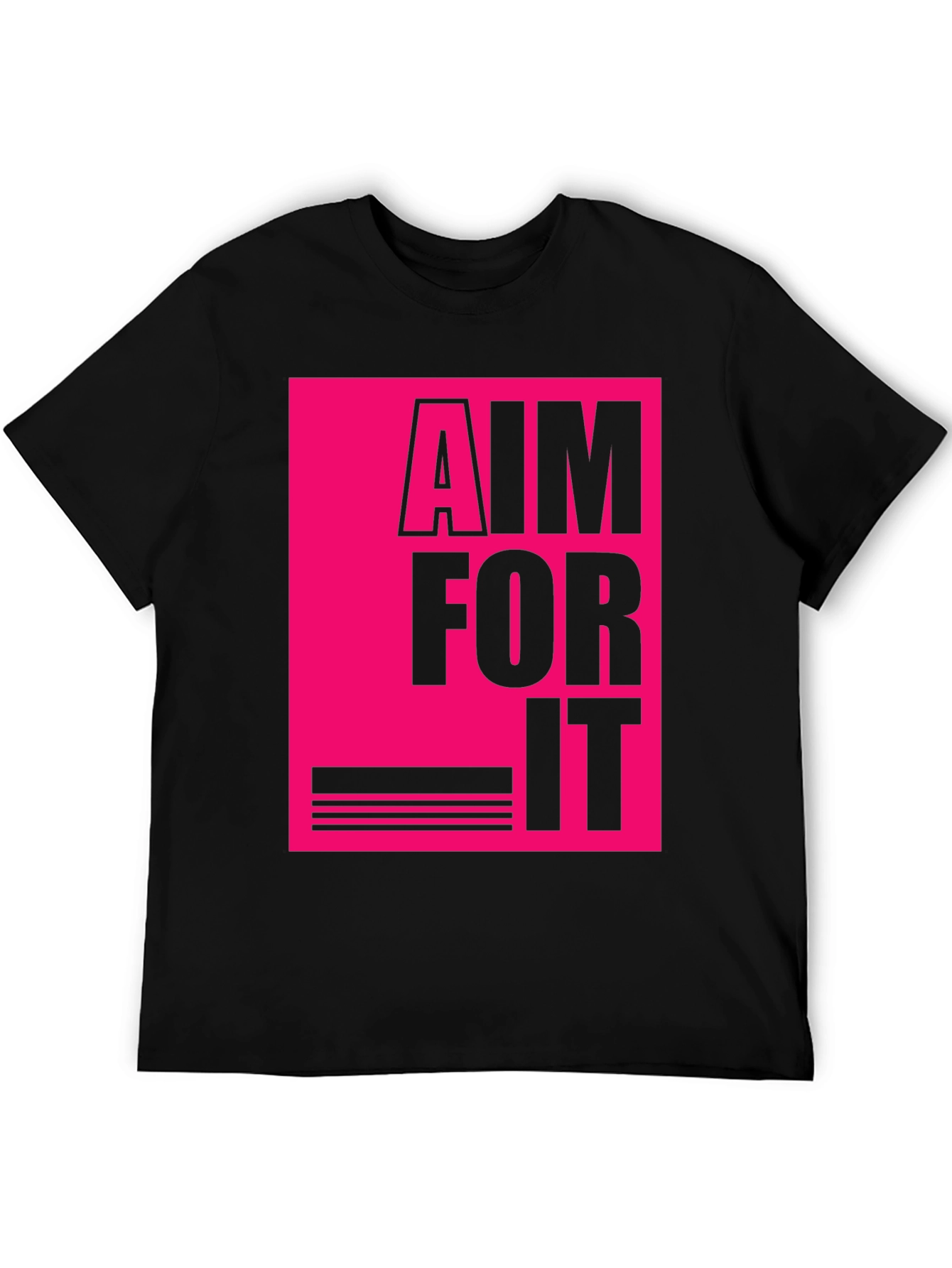 Aim For It Graphic T-Shirt - Black Tee