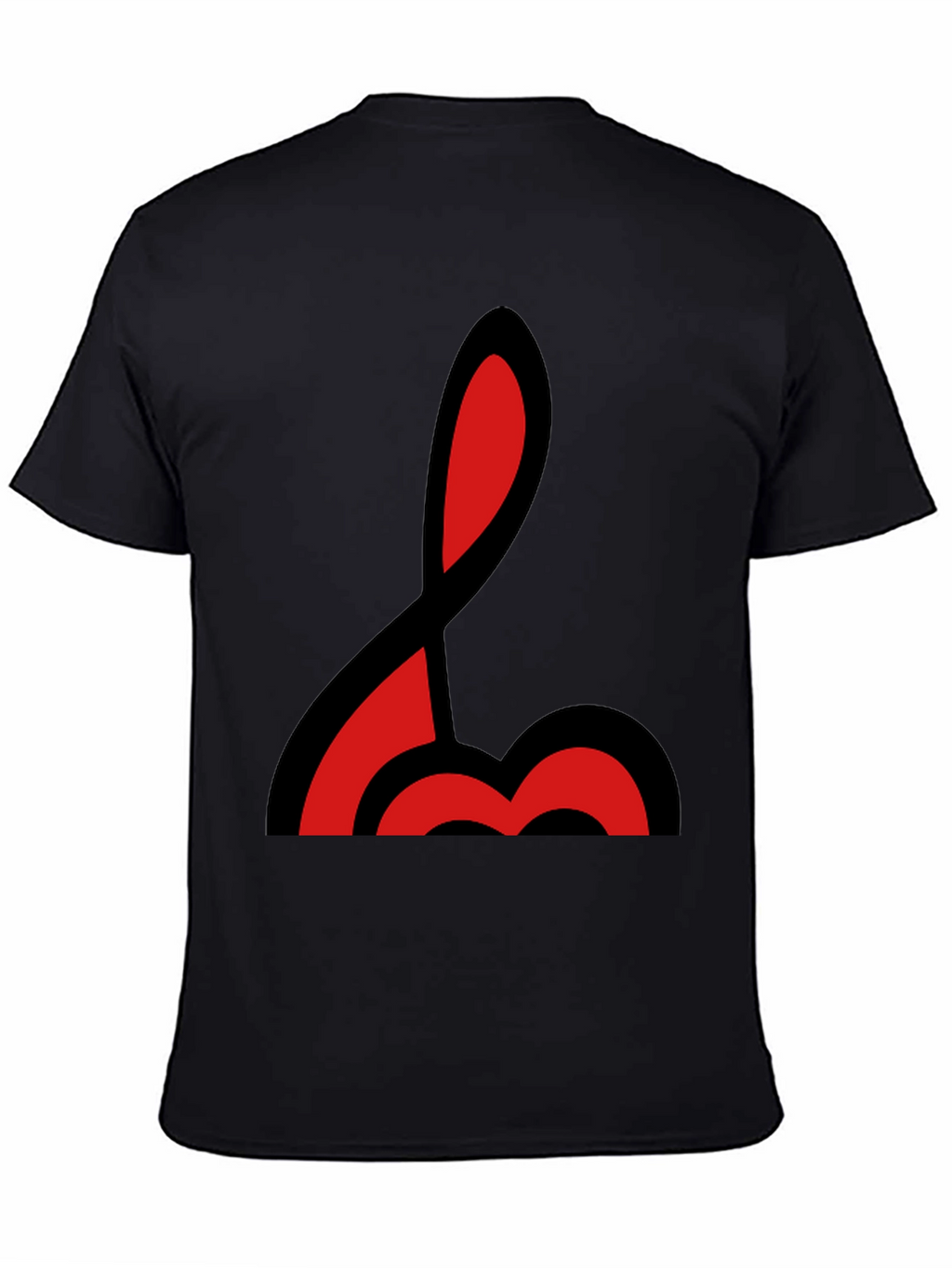 Abstract Red & Black Graphic T-Shirt