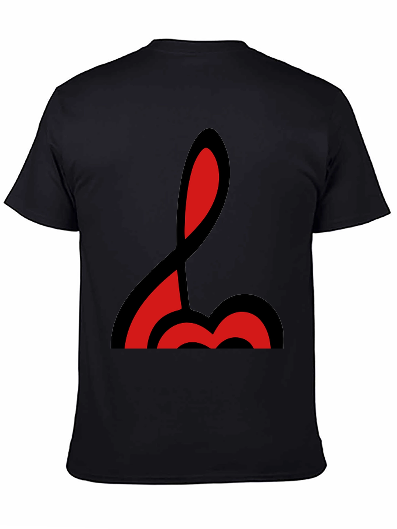 Abstract Red & Black Graphic T-Shirt