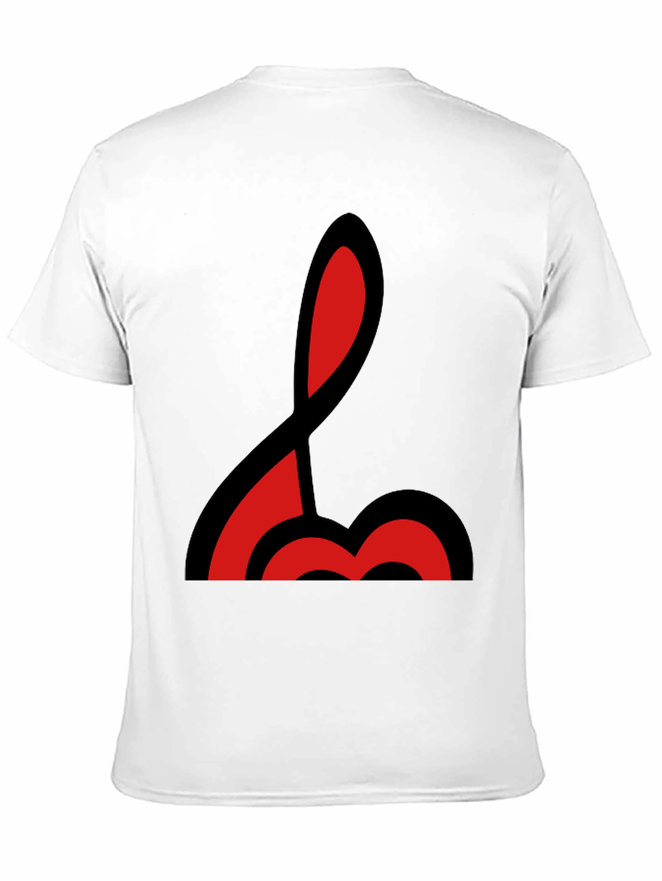Abstract Red & Black Graphic T-Shirt