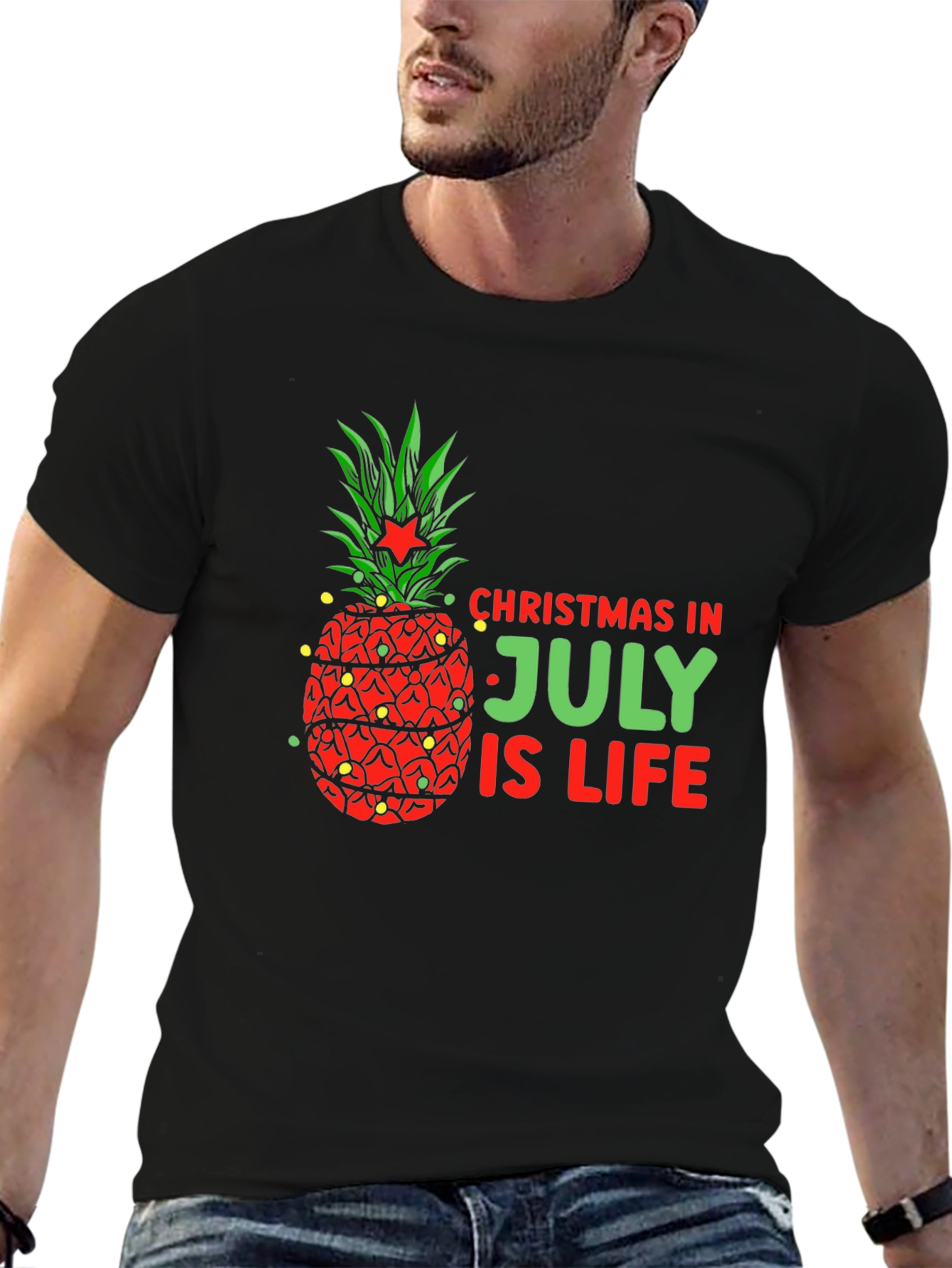 Christmas In July Pineapple T-Shirt