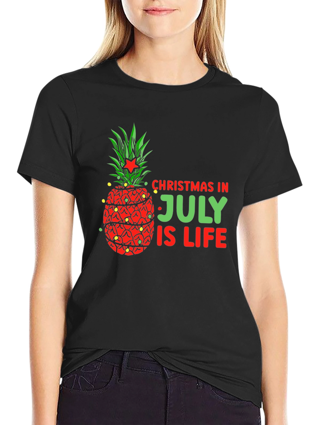 Christmas In July Pineapple T-Shirt