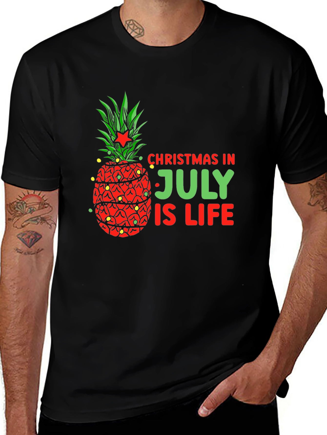 Christmas In July Pineapple T-Shirt