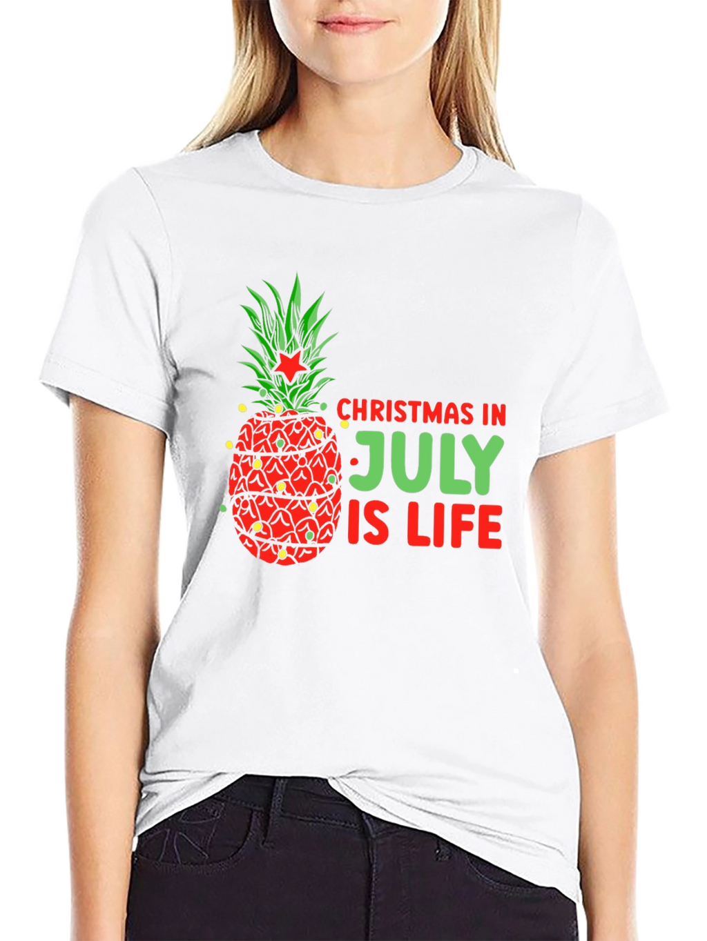 Christmas In July Pineapple T-Shirt