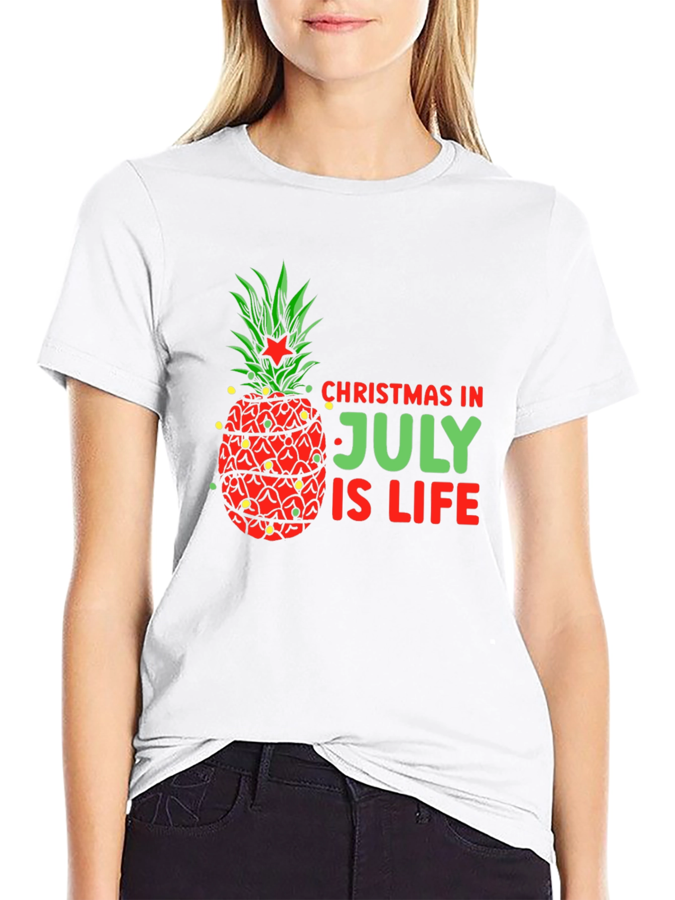 Christmas In July Pineapple T-Shirt