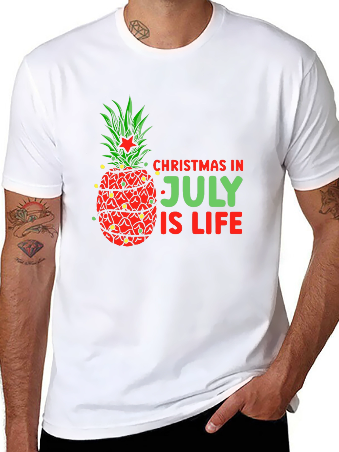 Christmas In July Pineapple T-Shirt