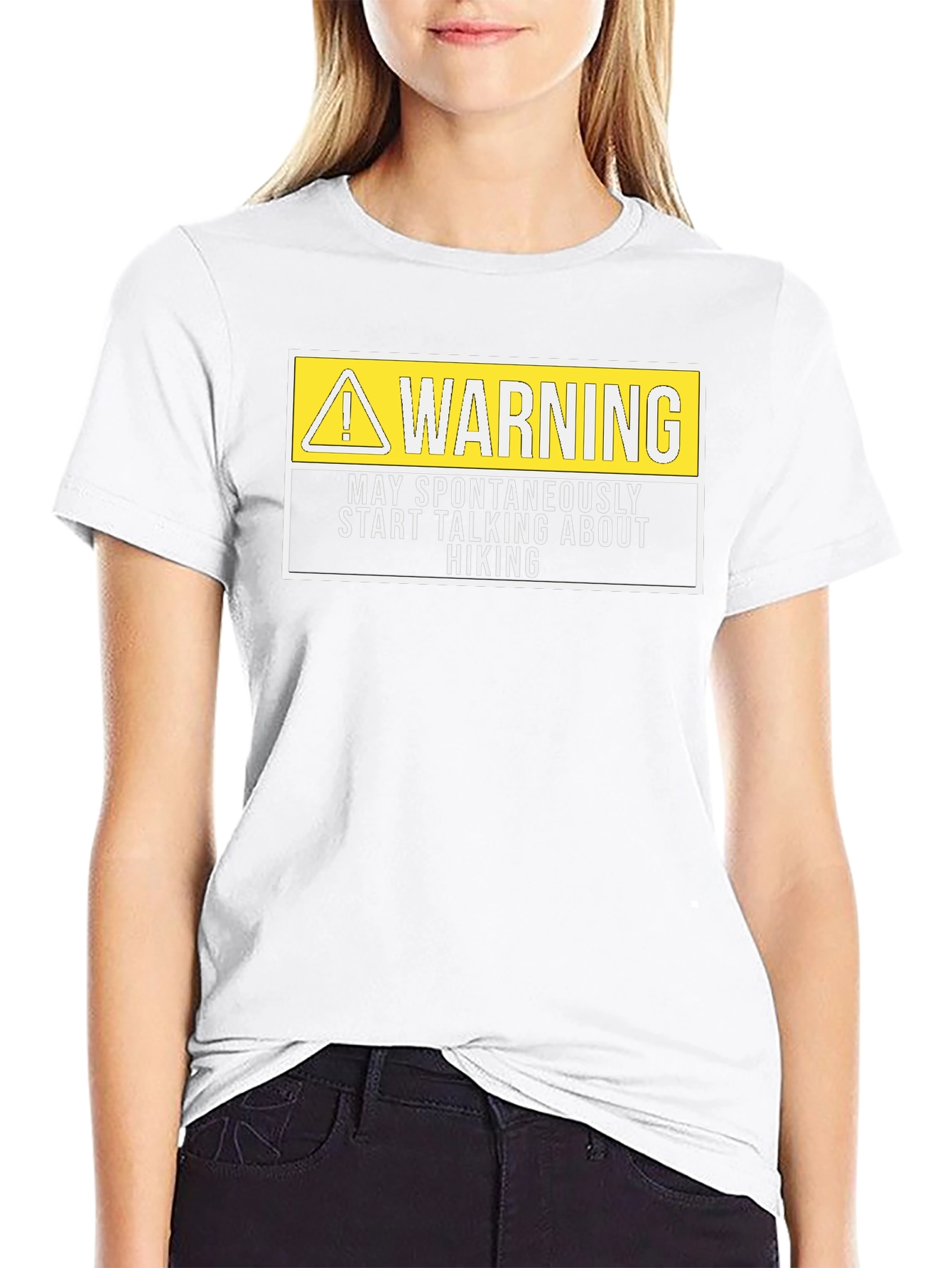 Warning Hiking T-Shirt - Spontaneous Hiking Talk