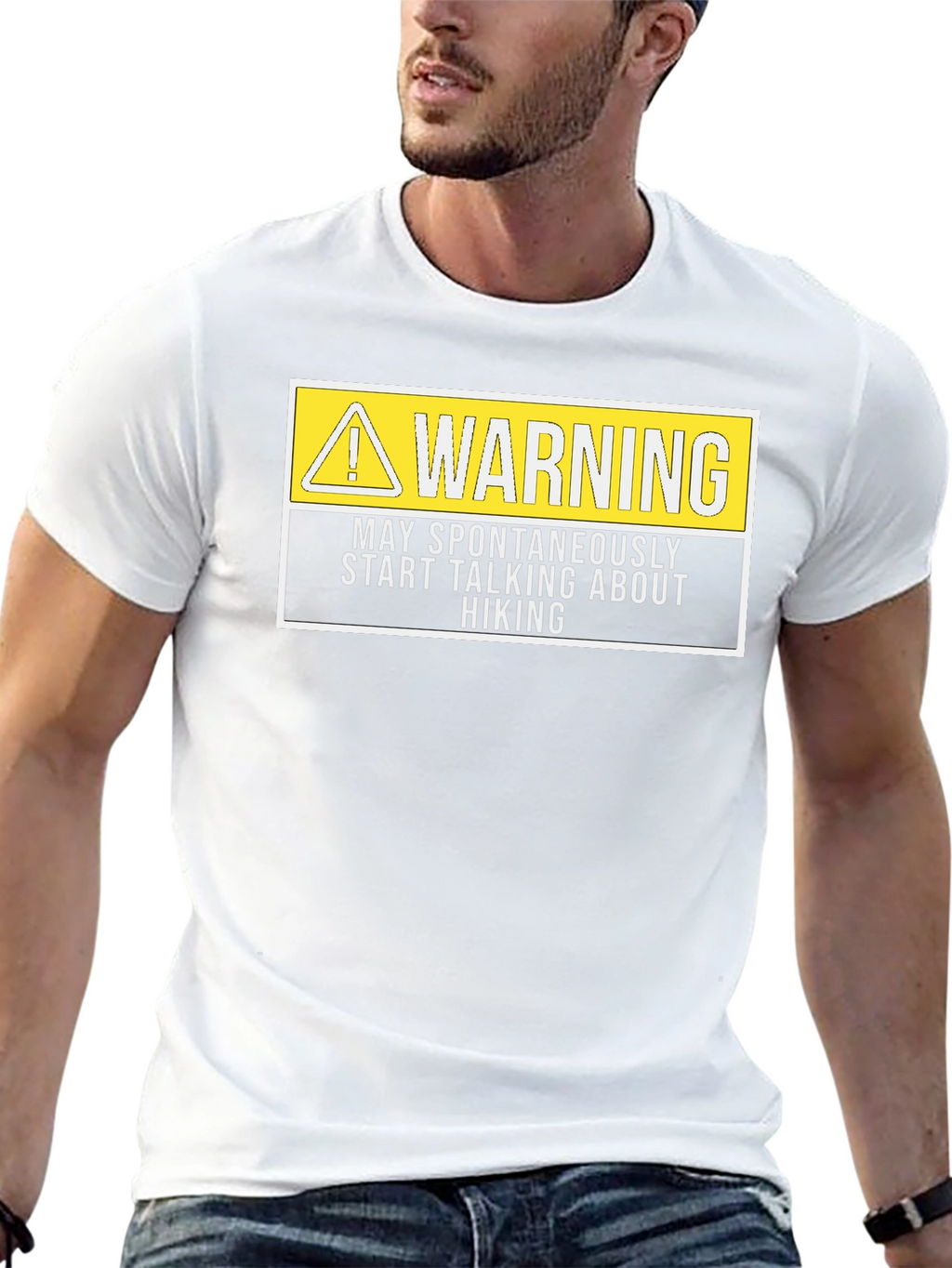 Warning Hiking T-Shirt - Spontaneous Hiking Talk
