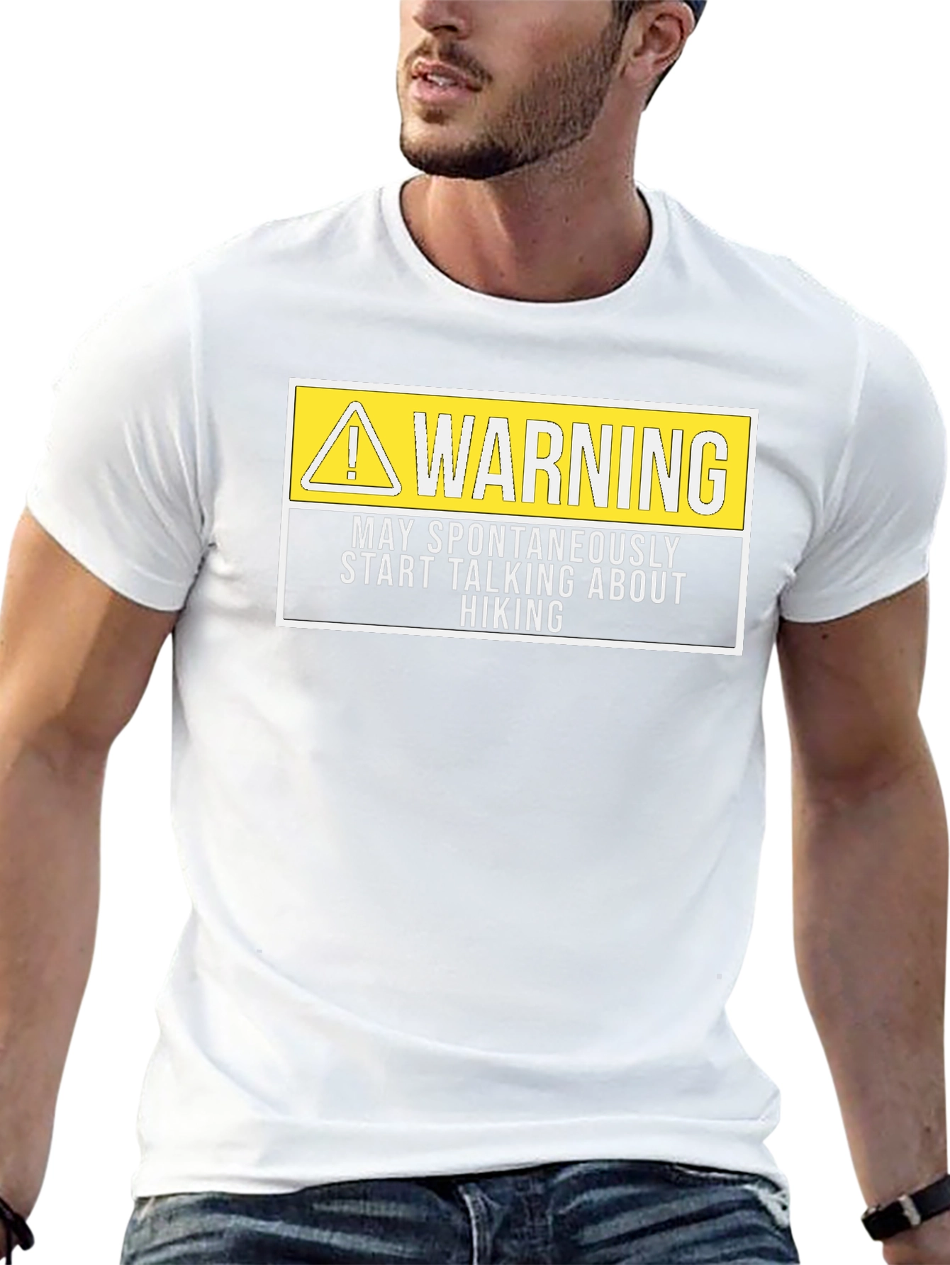 Warning Hiking T-Shirt - Spontaneous Hiking Talk