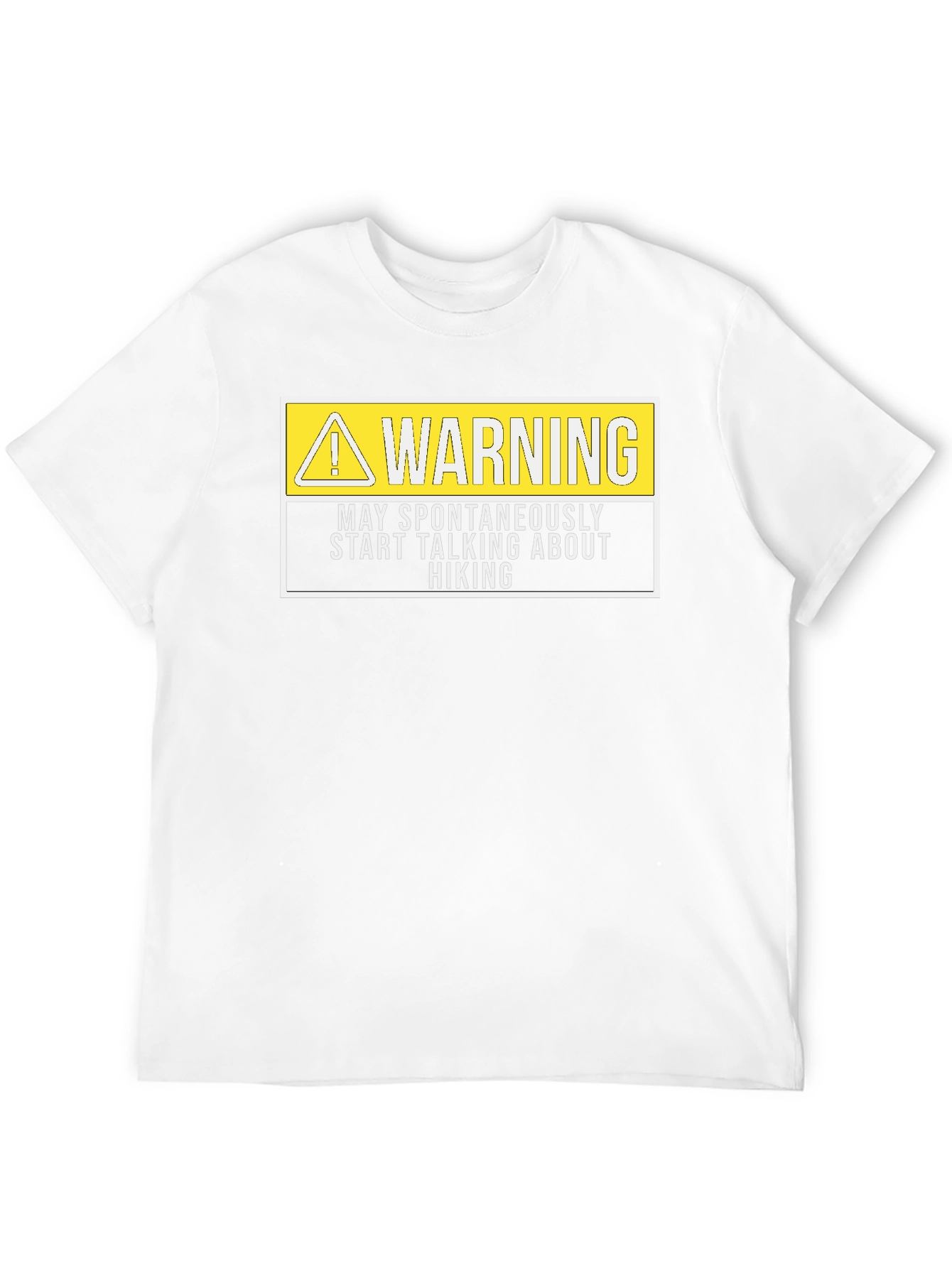 Warning Hiking T-Shirt - Spontaneous Hiking Talk
