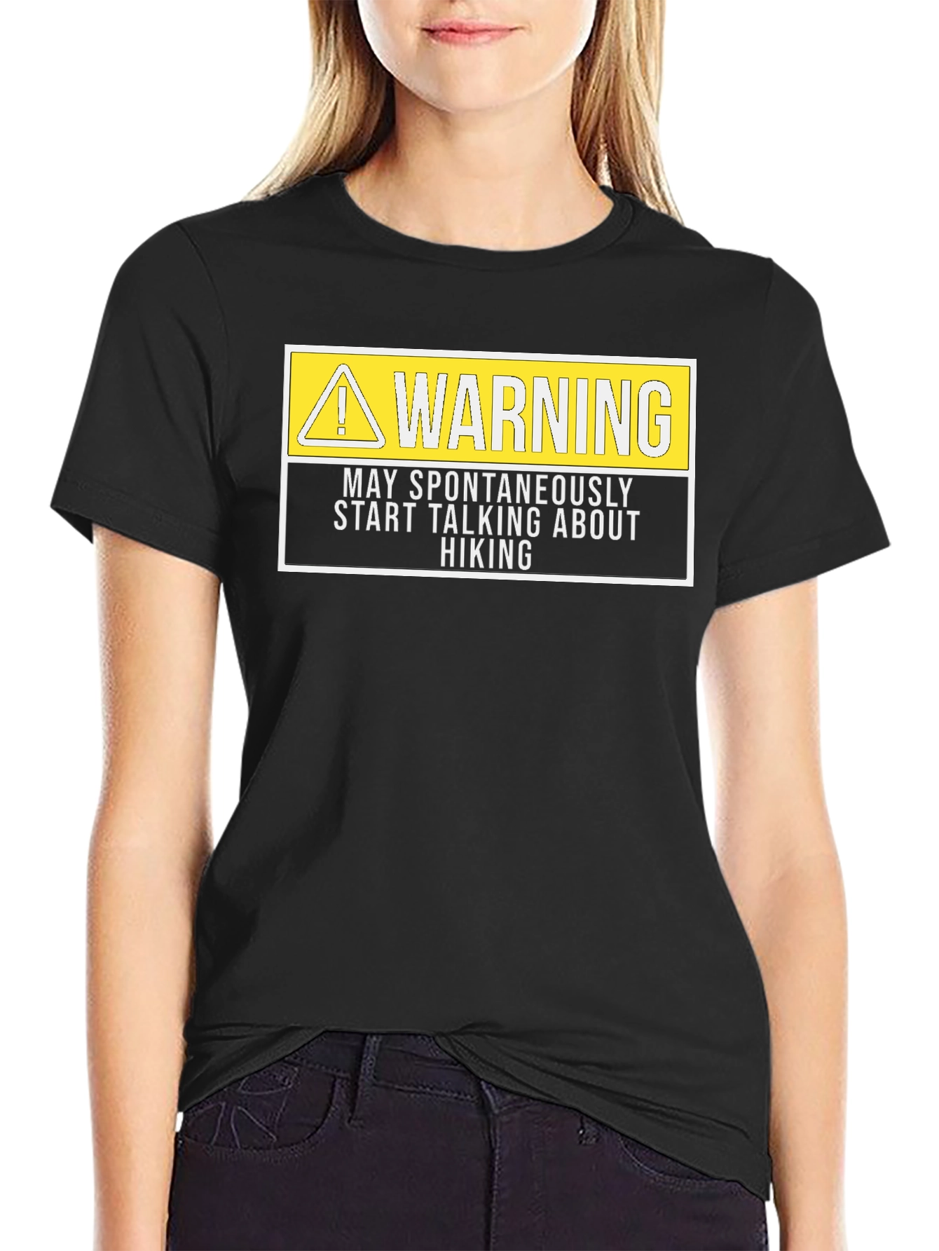 Warning Hiking T-Shirt - Spontaneous Hiking Talk