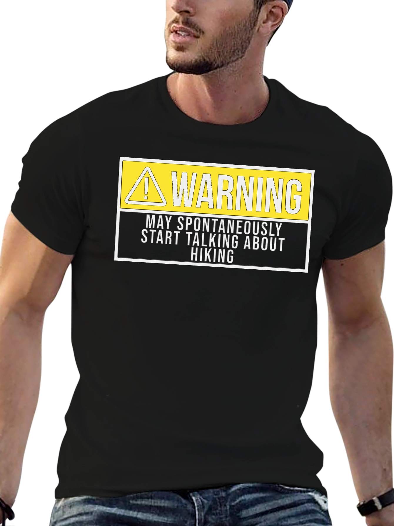 Warning Hiking T-Shirt - Spontaneous Hiking Talk