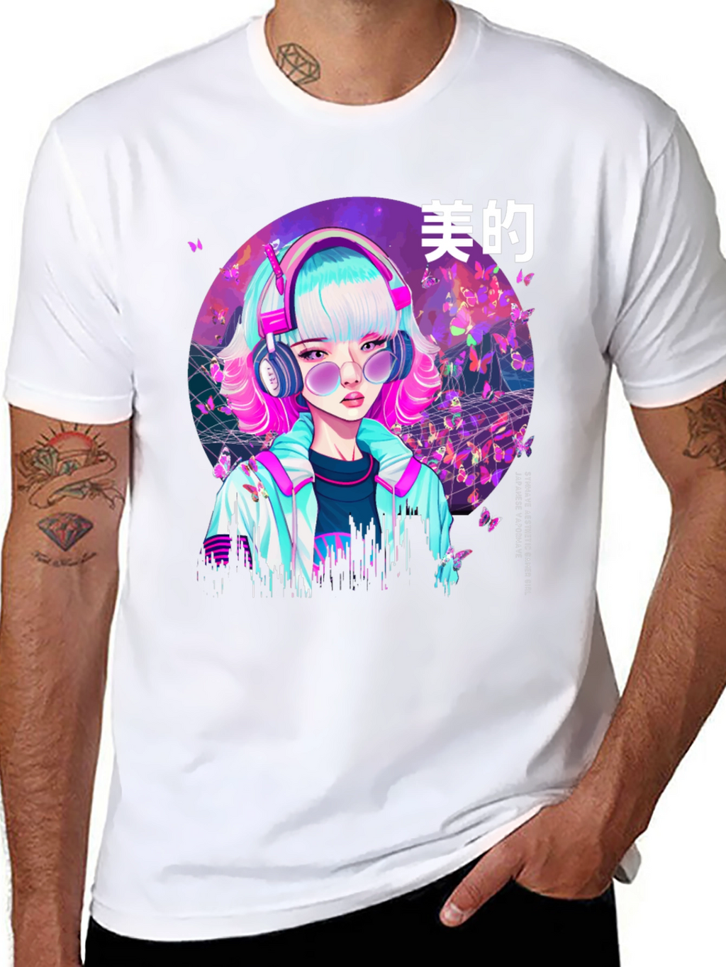 Vaporwave Aesthetic Anime Girl T-Shirt