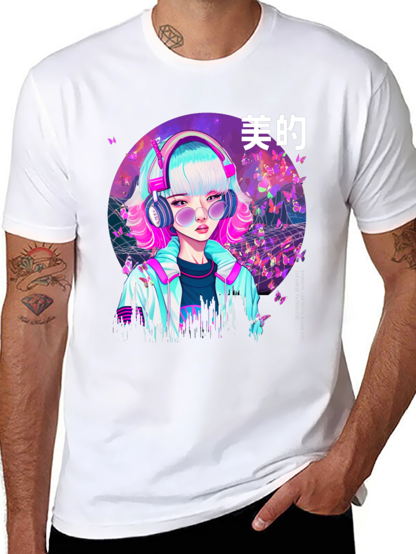 Vaporwave Aesthetic Anime Girl T-Shirt
