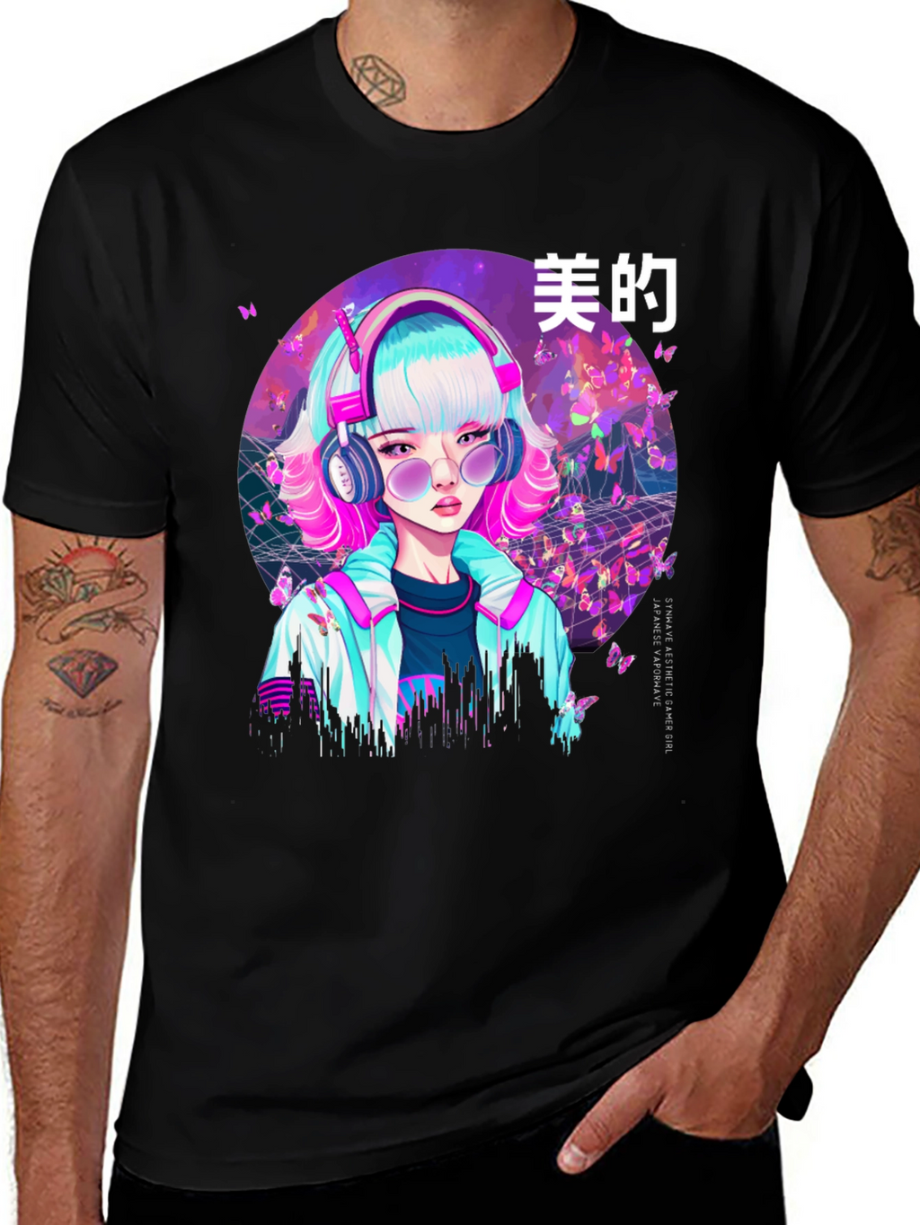 Vaporwave Aesthetic Anime Girl T-Shirt