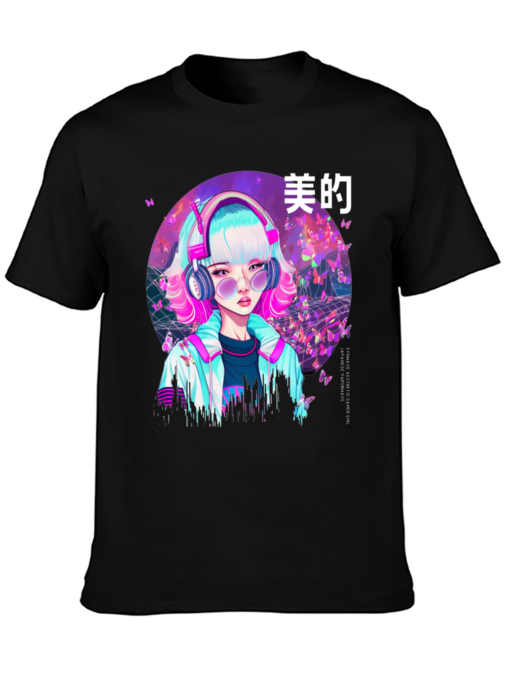 Vaporwave Aesthetic Anime Girl T-Shirt