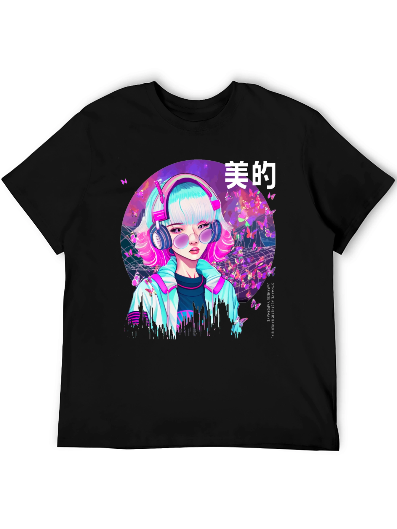 Vaporwave Aesthetic Anime Girl T-Shirt