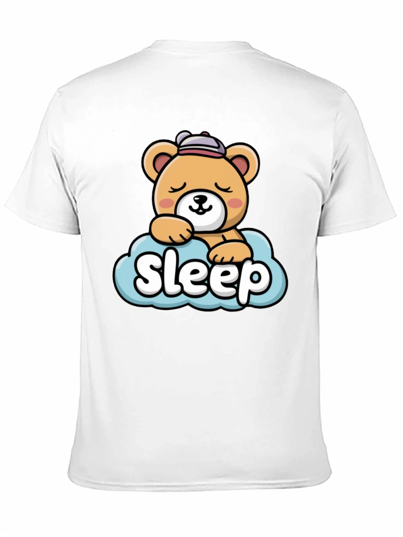 Cute Sleepy Bear Graphic Tee