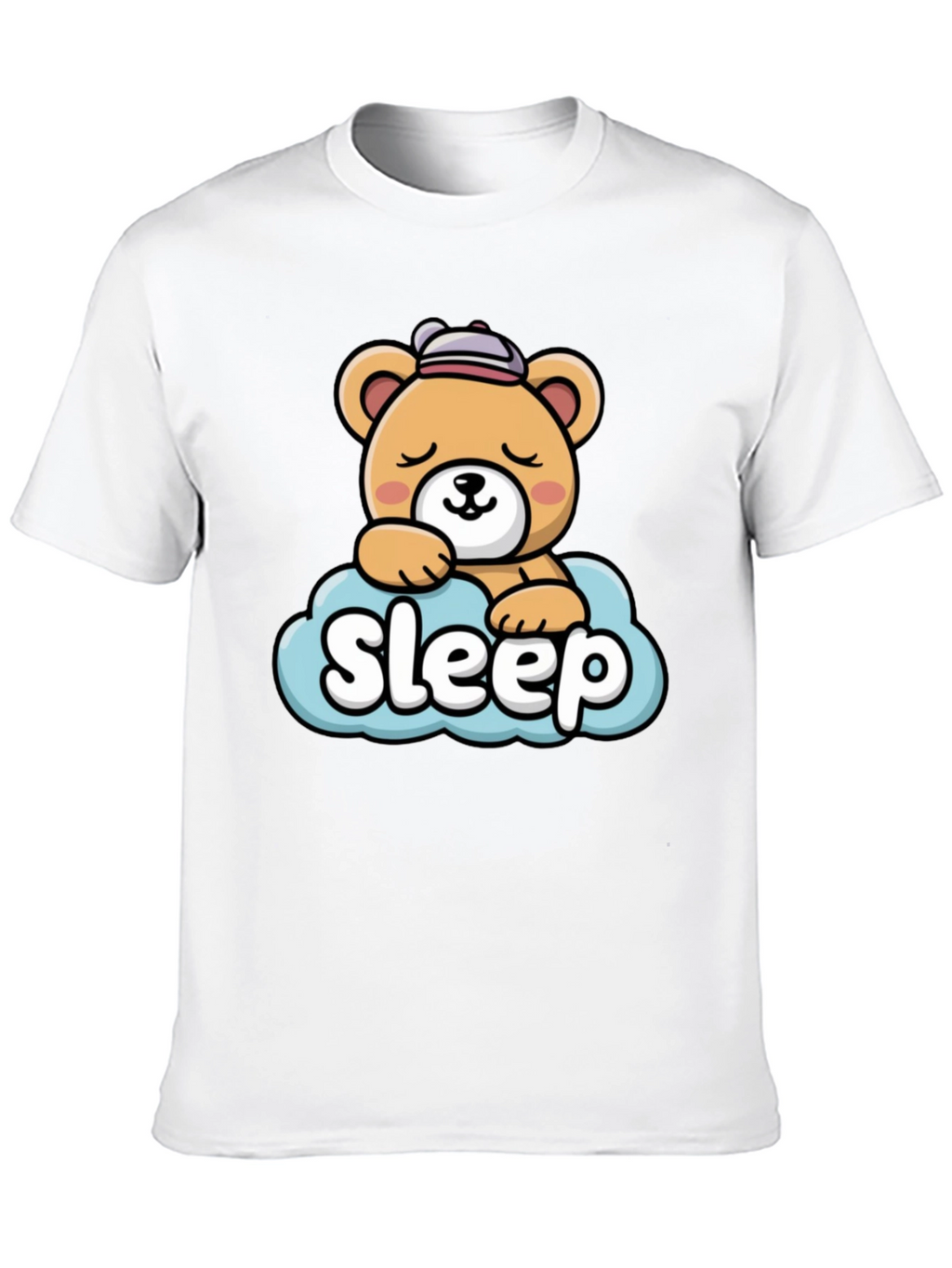 Cute Sleepy Bear Graphic Tee
