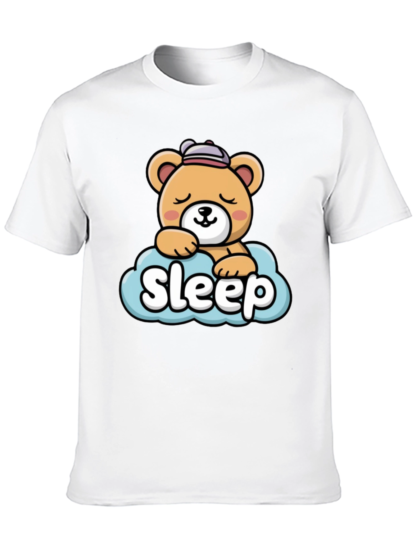 Cute Sleepy Bear Graphic Tee