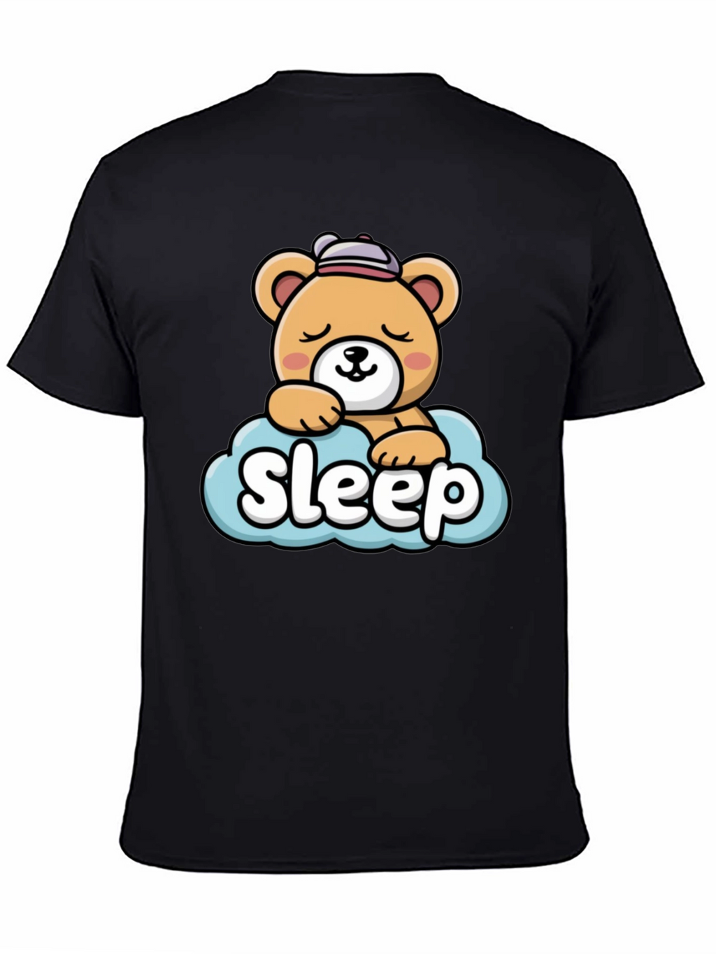 Cute Sleepy Bear Graphic Tee