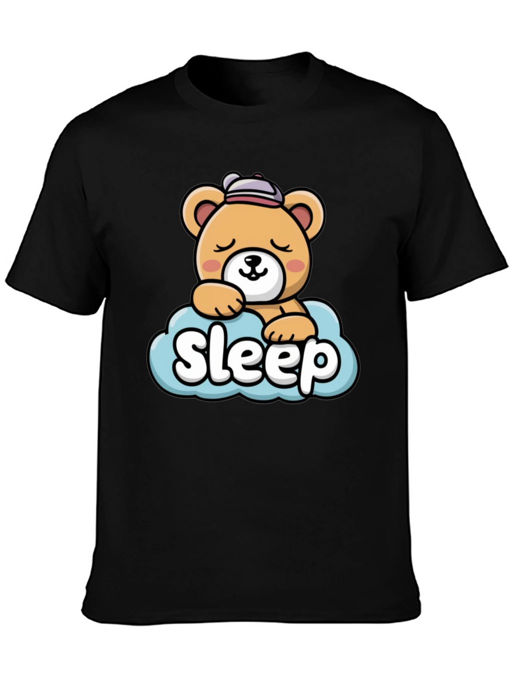 Cute Sleepy Bear Graphic Tee