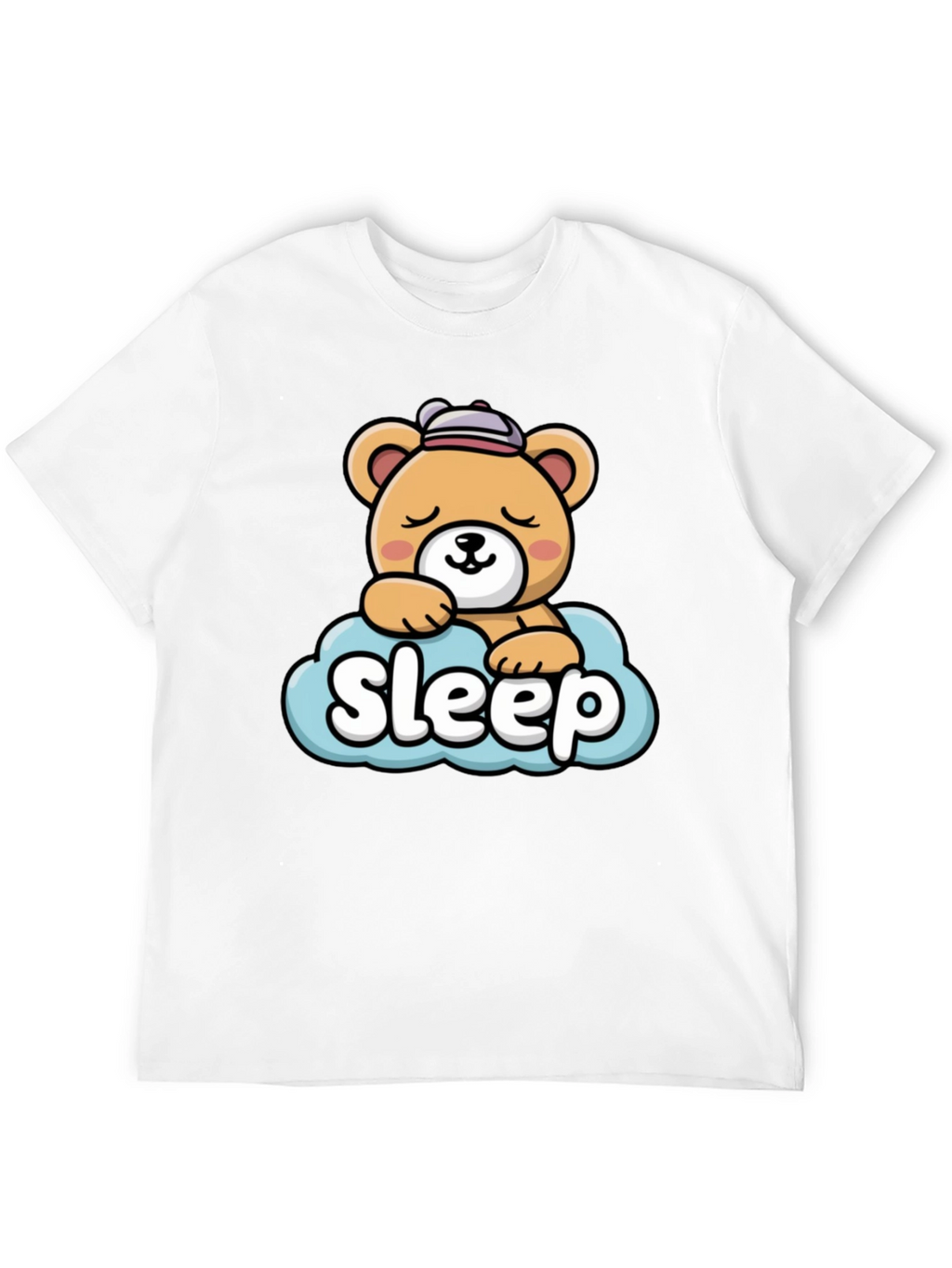 Cute Sleepy Bear Graphic Tee
