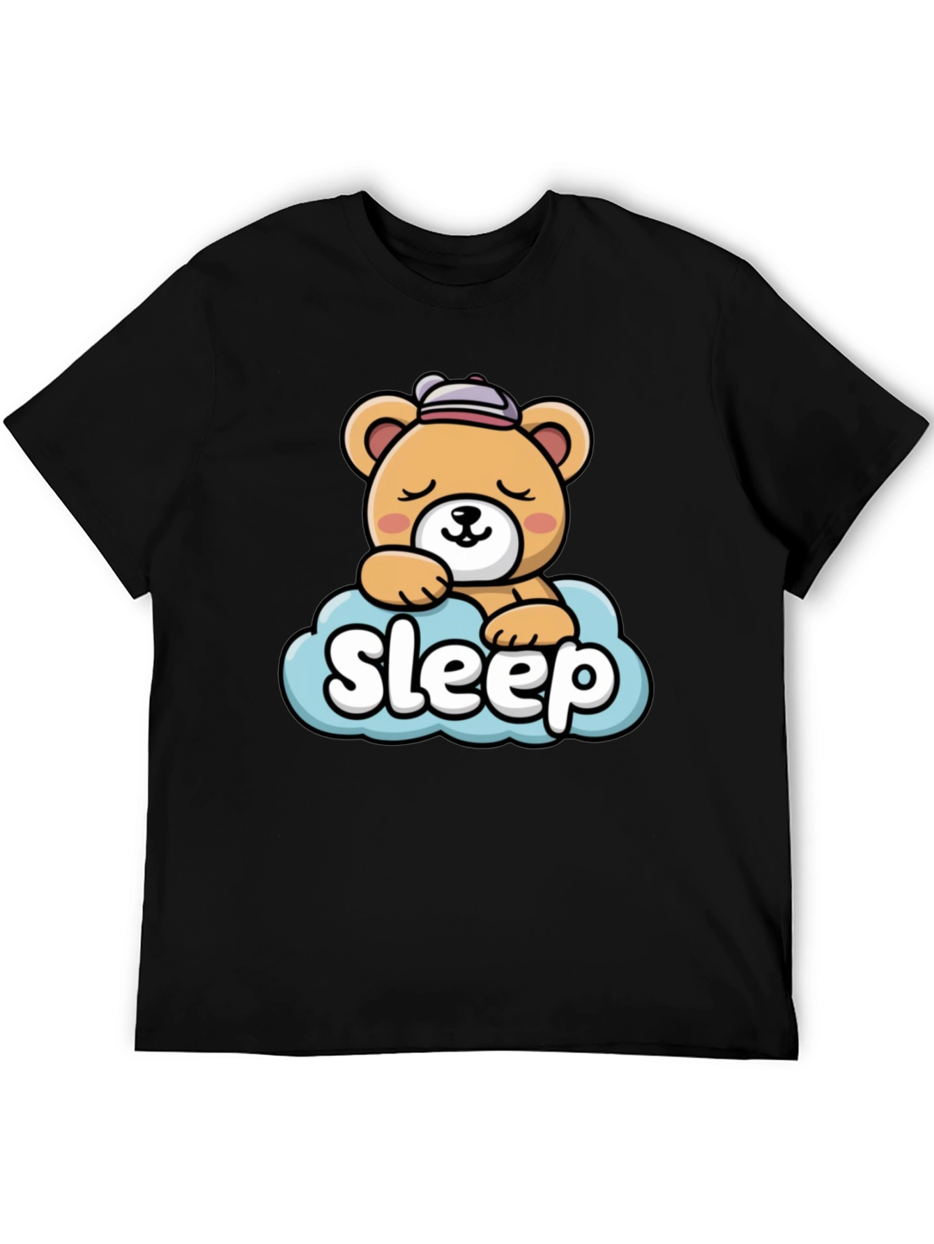 Cute Sleepy Bear Graphic Tee
