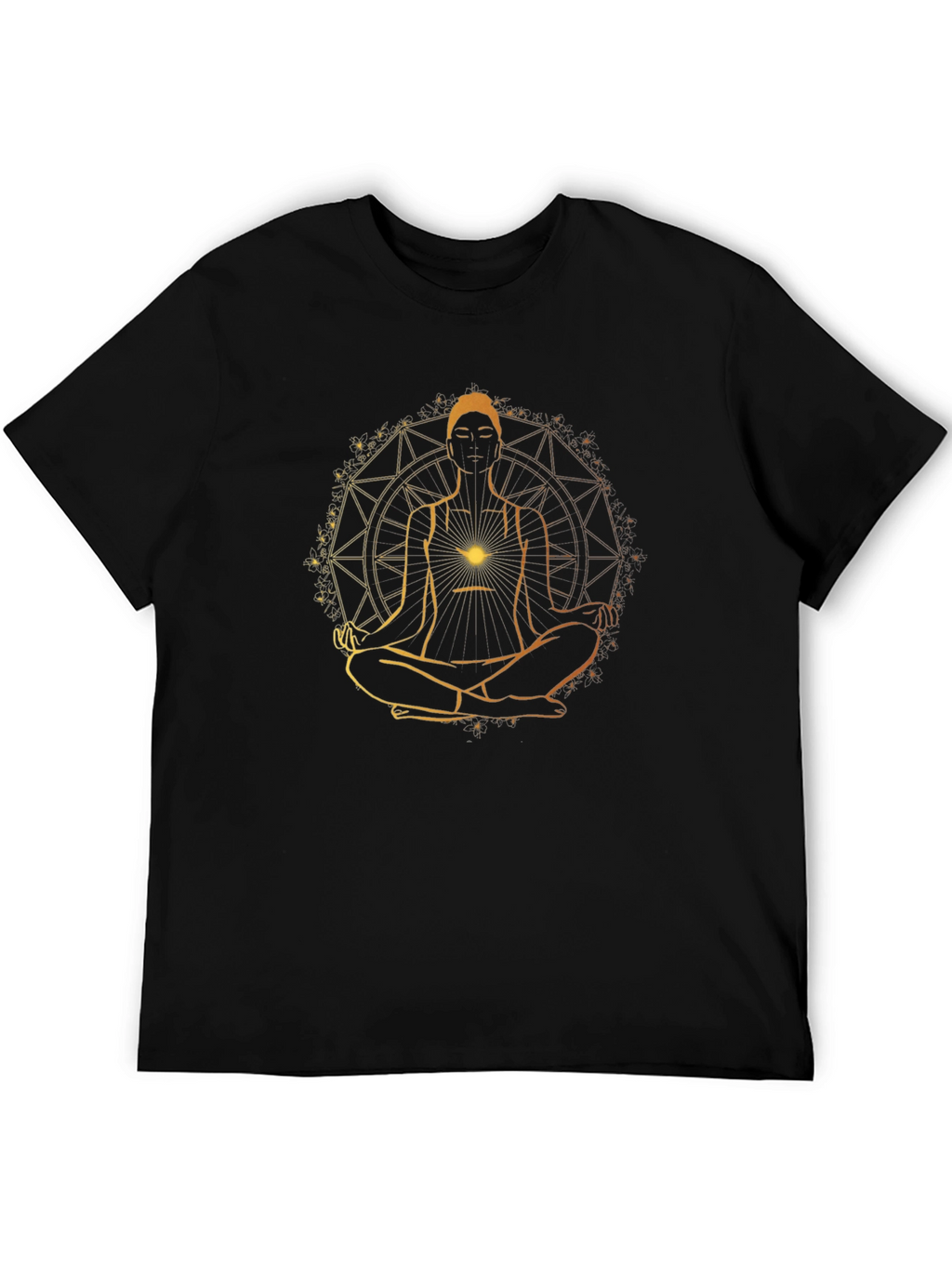 Meditative Mandala T-Shirt - Spiritual Zen Design