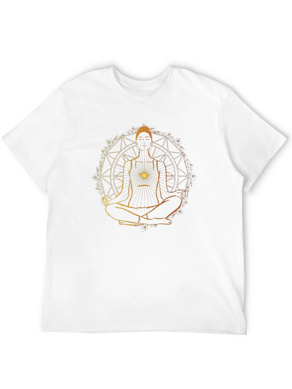 Meditative Mandala T-Shirt - Spiritual Zen Design