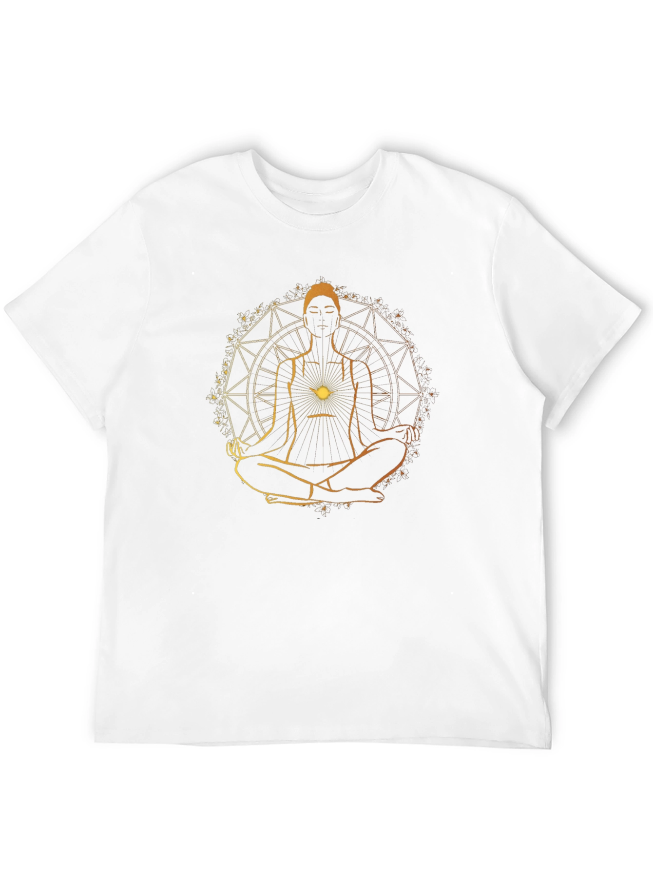 Meditative Mandala T-Shirt - Spiritual Zen Design