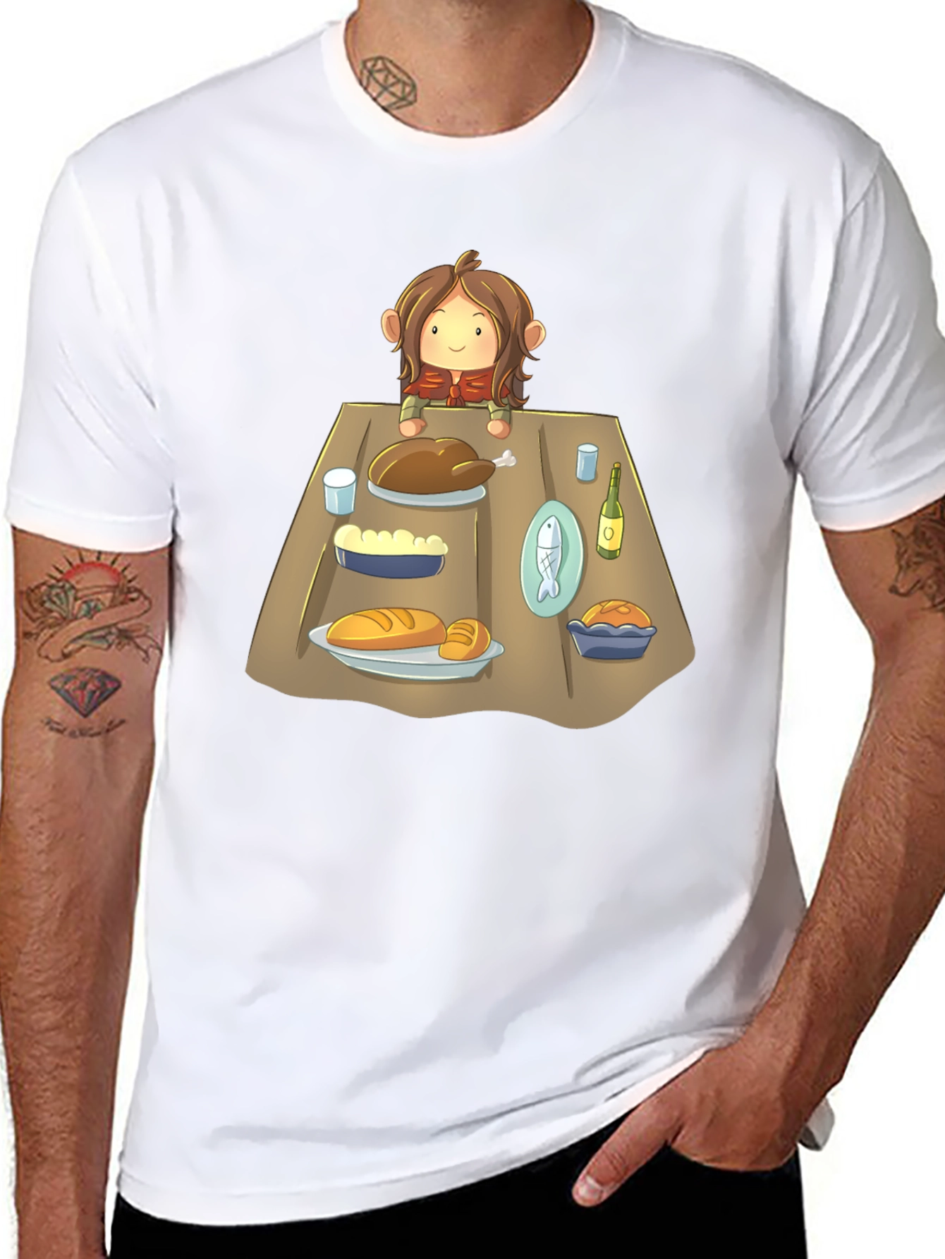 Hobbit Feast T-Shirt - Whimsical Lord of the Rings Apparel