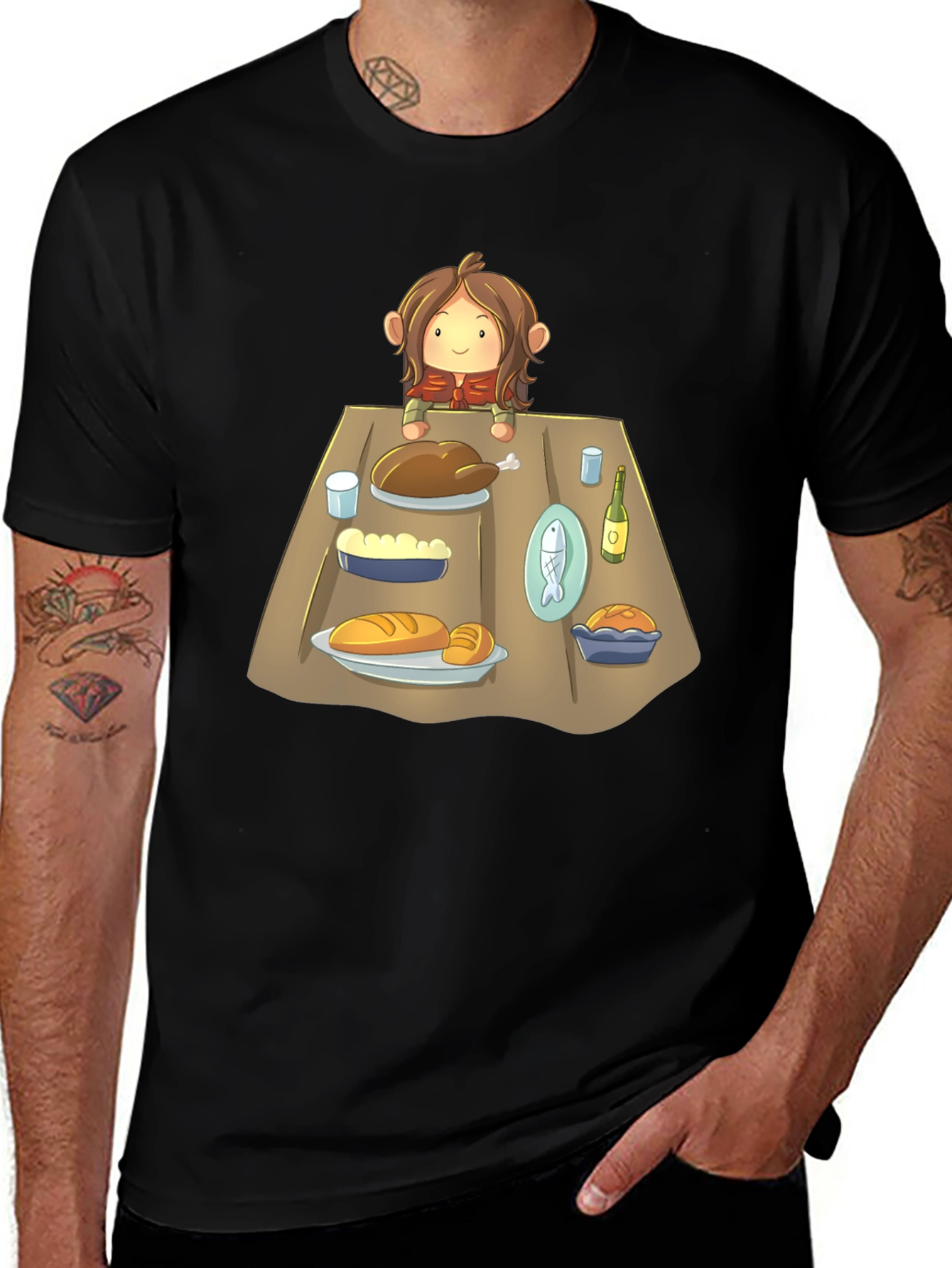 Hobbit Feast T-Shirt - Whimsical Lord of the Rings Apparel