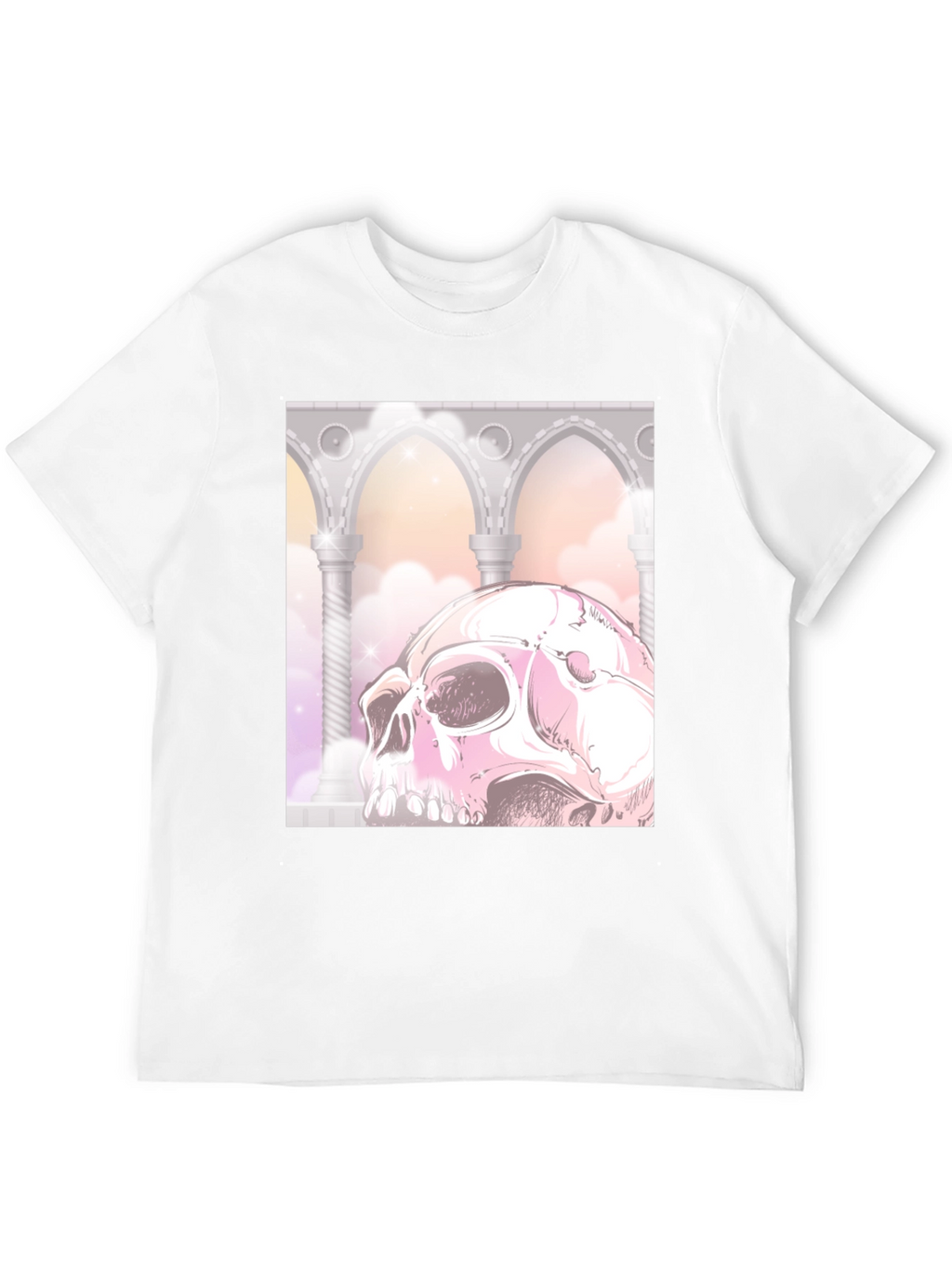 Gothic Skull Graphic Tee - Unique & Edgy Style