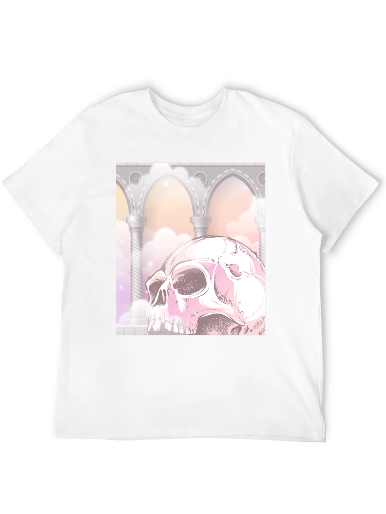 Gothic Skull Graphic Tee - Unique & Edgy Style