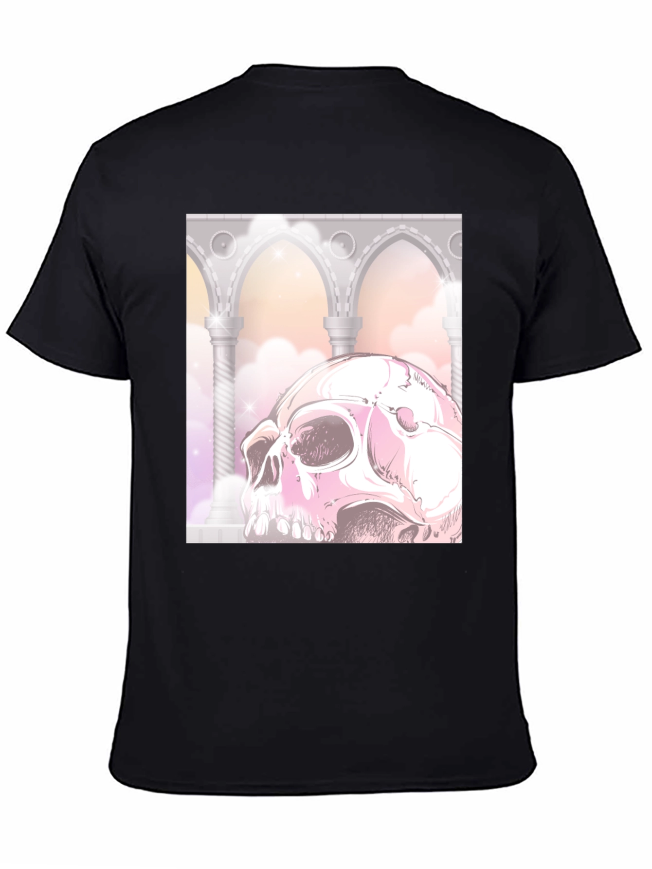 Gothic Skull Graphic Tee - Unique & Edgy Style