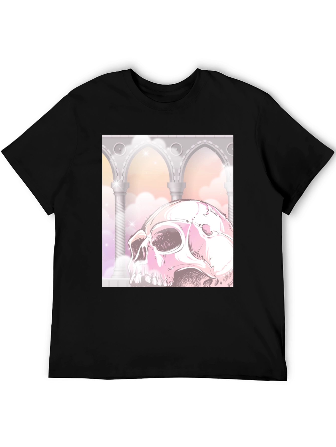 Gothic Skull Graphic Tee - Unique & Edgy Style