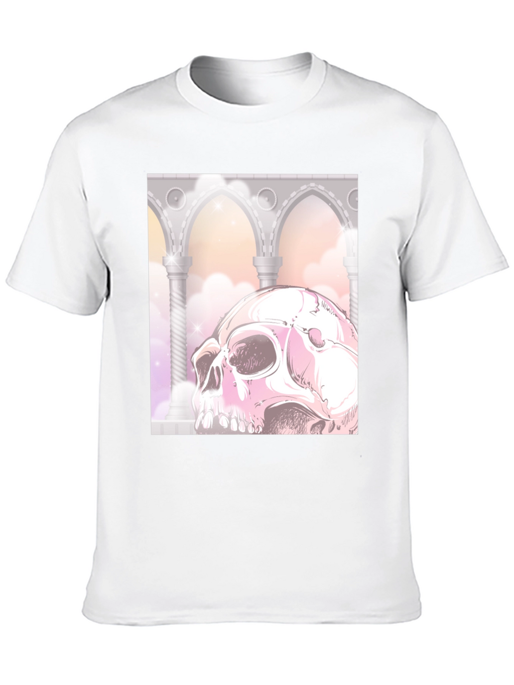 Gothic Skull Graphic Tee - Unique & Edgy Style