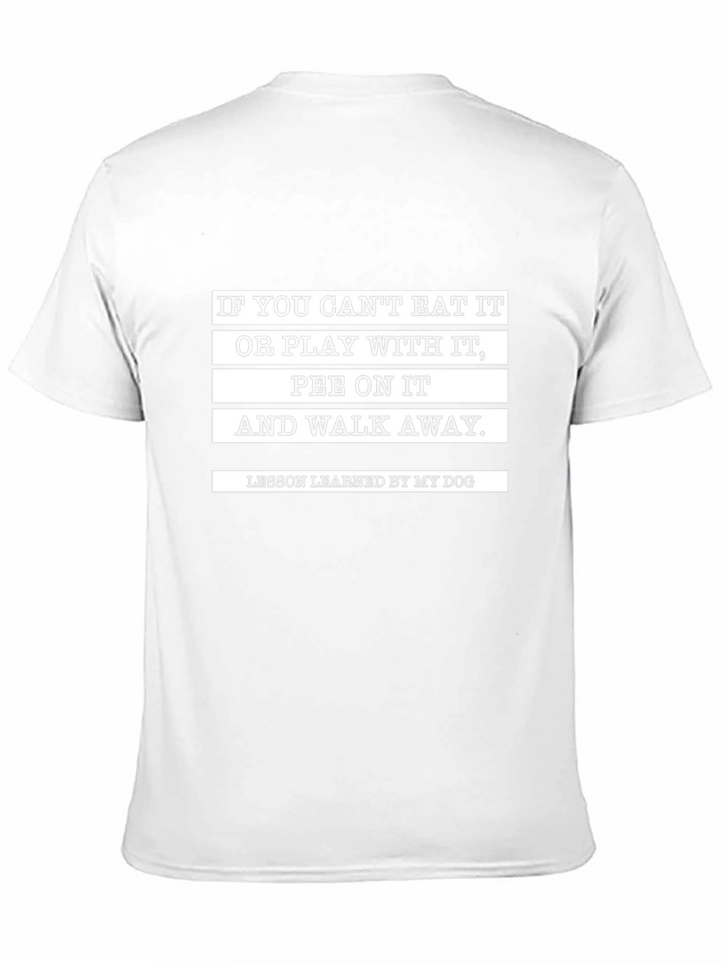 Funny Dog Lesson Black T-Shirt