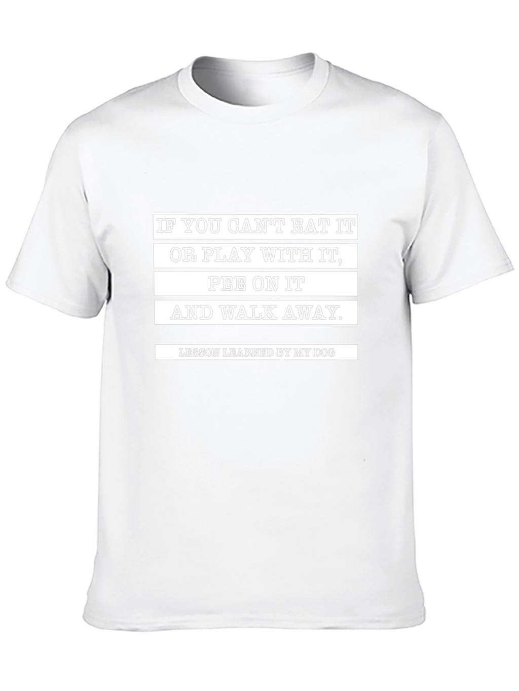 Funny Dog Lesson Black T-Shirt