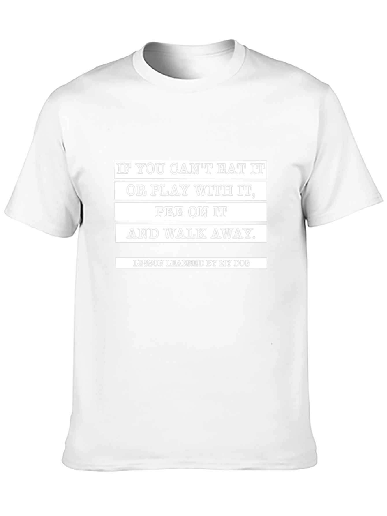 Funny Dog Lesson Black T-Shirt