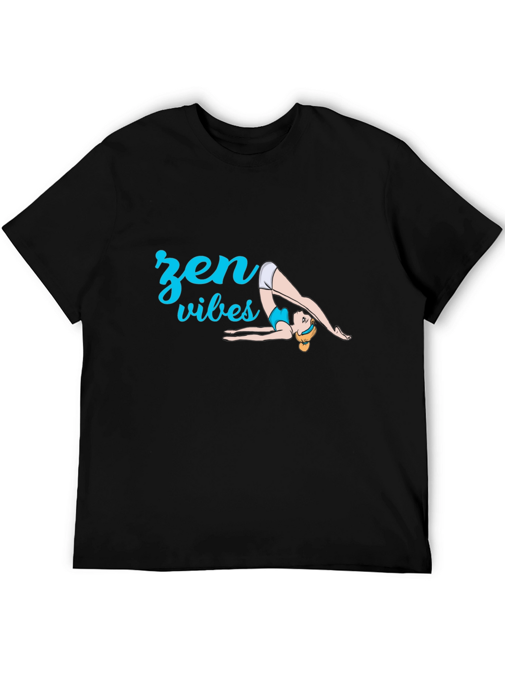 Zen Vibes Yoga T-Shirt - Black