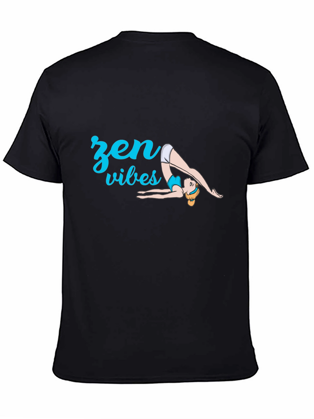 Zen Vibes Yoga T-Shirt - Black