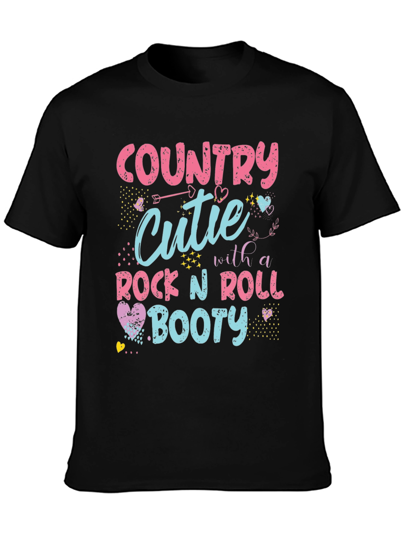 Country Cutie Rock n Roll Booty Graphic Tee