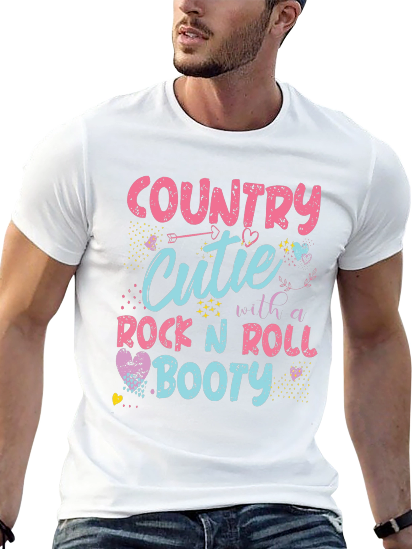 Country Cutie Rock n Roll Booty Graphic Tee
