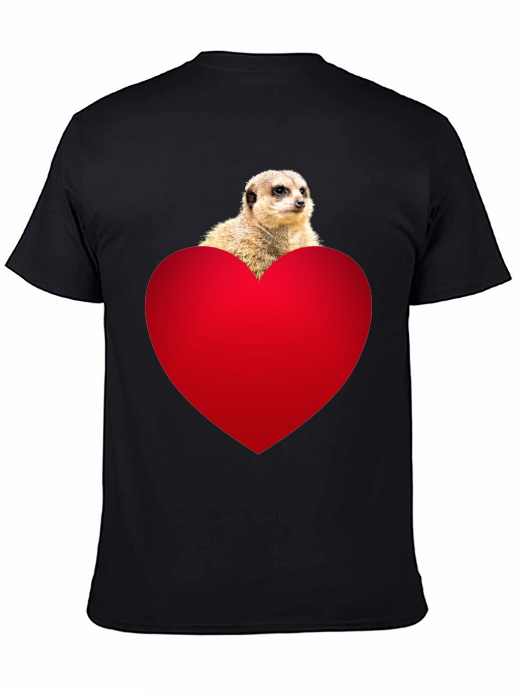 Meerkat Heart T-Shirt - Cute Animal Tee